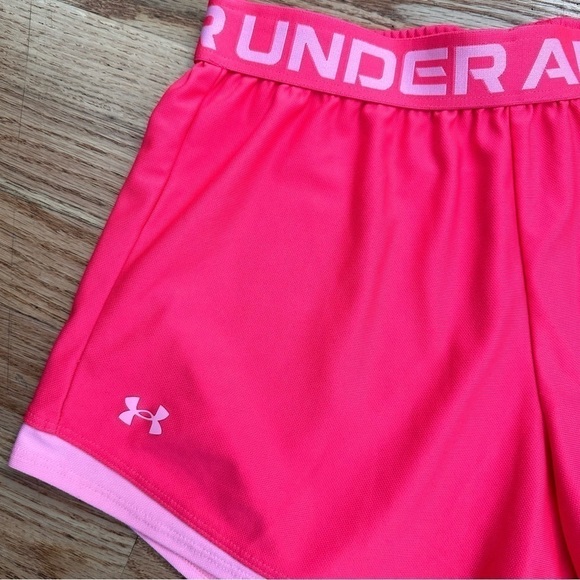 Under Armour Play Up 3.0 Athletic Shorts Pink Size Medium - Picture 5 of 12